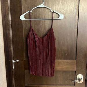 H & M Satin Crop Tank Top
